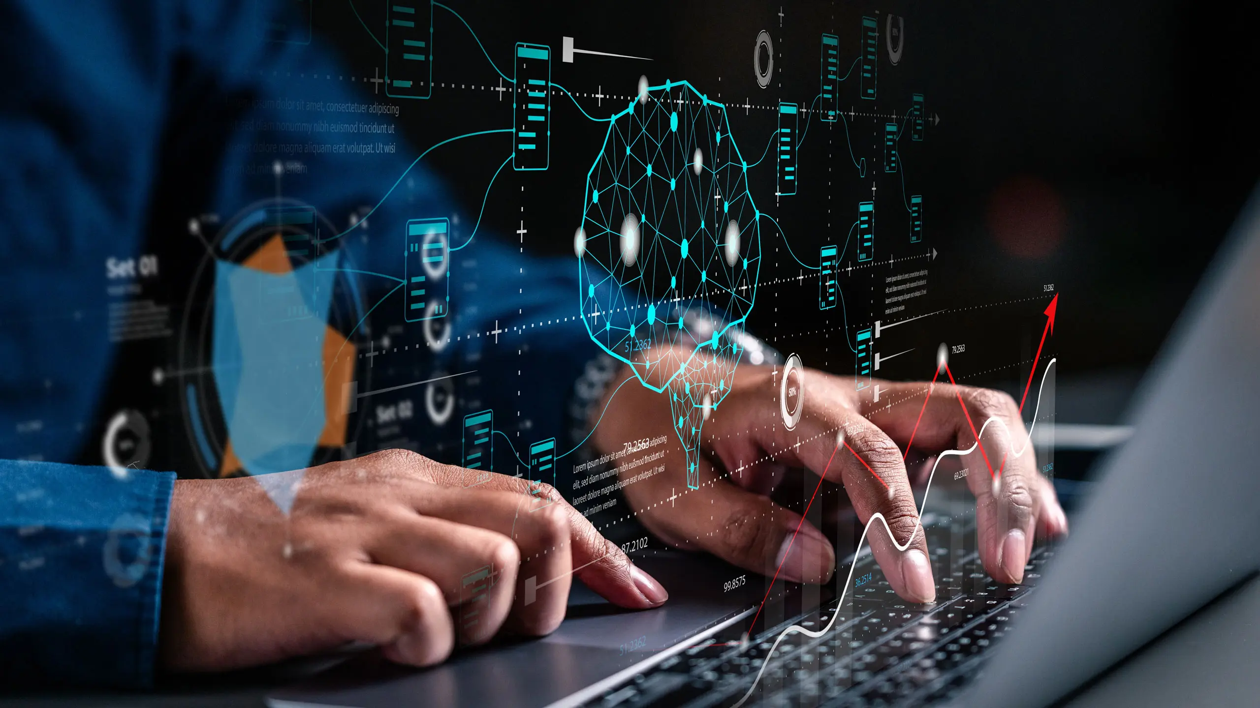 AI-driven decision model optimizing sales and customer insights.