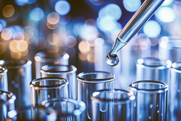 Scientific biopharma experiment conducted in a medical or chemical laboratory setting.
